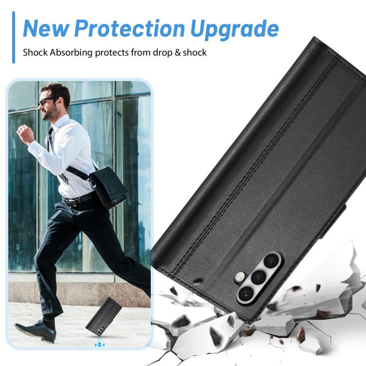 LC.IMEEKE Card Slots Skin Feeling Leather Phone Case, For Samsung Galaxy S25 5G, For Samsung Galaxy S25+ 5G