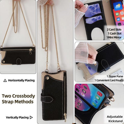 Crossbody Chain Fishtail Litchi Leather Phone Case, For Samsung Galaxy S21 5G, For Samsung Galaxy S21+ 5G, For Samsung Galaxy S21 Ultra 5G