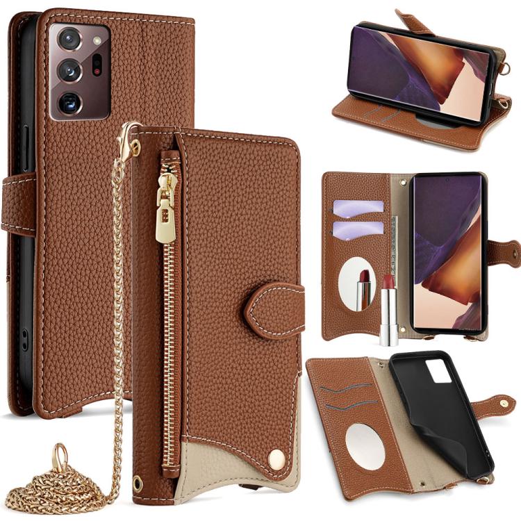 Crossbody Chain Fishtail Litchi Leather Phone Case, For Samsung Galaxy S22 5G, For Samsung Galaxy S21 5G, For Samsung Galaxy S21+ 5G, For Samsung Galaxy S21 Ultra 5G