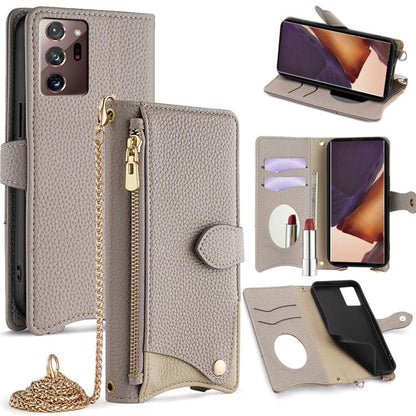 Crossbody Chain Fishtail Litchi Leather Phone Case, For Samsung Galaxy S22 5G, For Samsung Galaxy S21 5G, For Samsung Galaxy S21+ 5G, For Samsung Galaxy S21 Ultra 5G