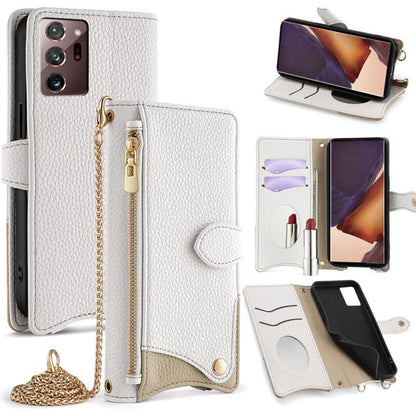 Crossbody Chain Fishtail Litchi Leather Phone Case, For Samsung Galaxy S22 5G, For Samsung Galaxy S21 5G, For Samsung Galaxy S21+ 5G, For Samsung Galaxy S21 Ultra 5G