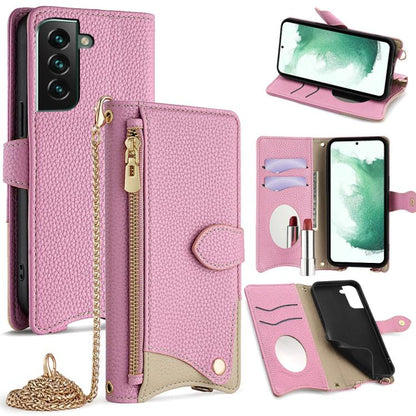 Crossbody Chain Fishtail Litchi Leather Phone Case, For Samsung Galaxy S23 5G, For Samsung Galaxy S22 Ultra 5G, For Samsung Galaxy S22+ 5G, For Samsung Galaxy S22 5G