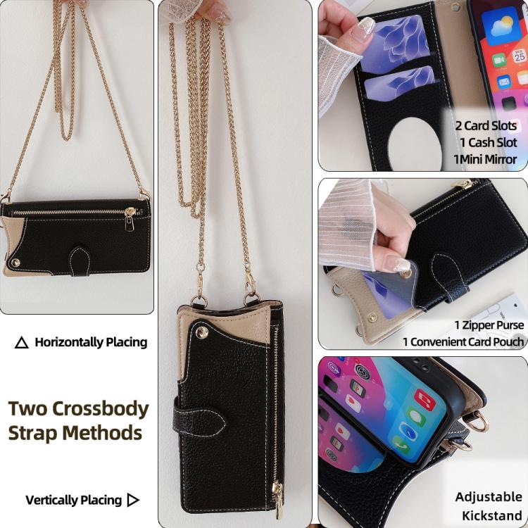 Crossbody Chain Fishtail Litchi Leather Phone Case, For Samsung Galaxy S23 5G, For Samsung Galaxy S22 Ultra 5G, For Samsung Galaxy S22+ 5G, For Samsung Galaxy S22 5G