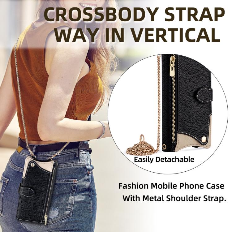 Crossbody Chain Fishtail Litchi Leather Phone Case, For Samsung Galaxy S26+ 5G, For Samsung Galaxy S26 Ultra 5G, For Samsung Galaxy S26 5G, For Samsung Galaxy S25 5G