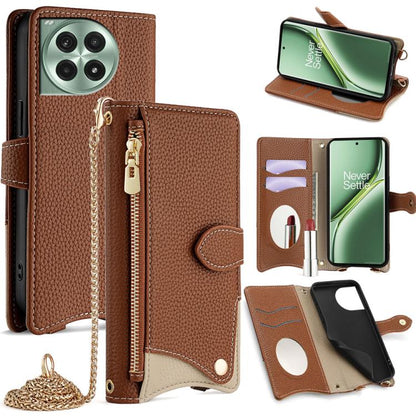 Crossbody Chain Fishtail Litchi Leather Phone Case, For OnePlus Ace 5 / Ace 5 Pro, For OnePlus Ace 3 Pro, For OnePlus Nord N200 5G