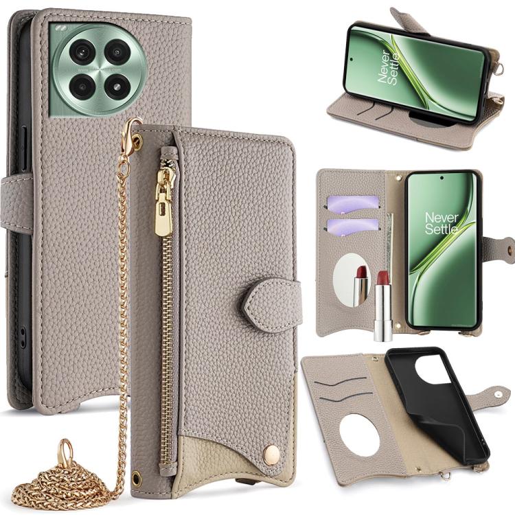 Crossbody Chain Fishtail Litchi Leather Phone Case, For OnePlus Ace 5 / Ace 5 Pro, For OnePlus Ace 3 Pro, For OnePlus Nord N200 5G