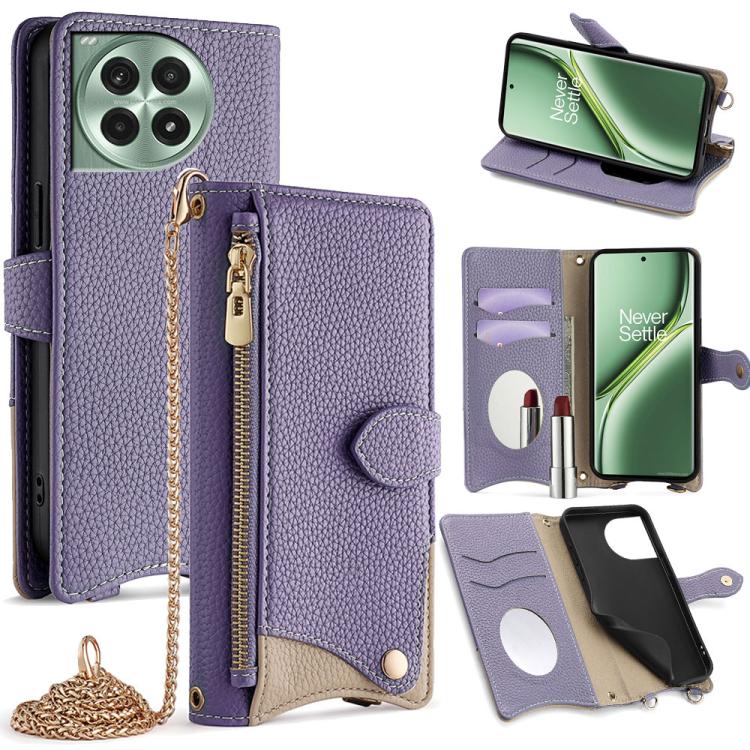 Crossbody Chain Fishtail Litchi Leather Phone Case, For OnePlus Ace 5 / Ace 5 Pro, For OnePlus Ace 3 Pro, For OnePlus Nord N200 5G