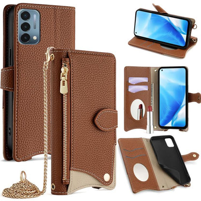 Crossbody Chain Fishtail Litchi Leather Phone Case, For OnePlus Ace 5 / Ace 5 Pro, For OnePlus Ace 3 Pro, For OnePlus Nord N200 5G