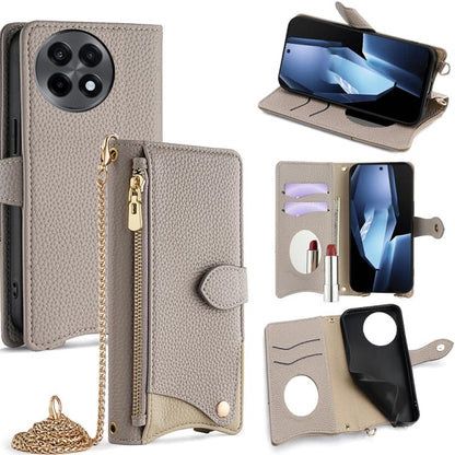 Crossbody Chain Fishtail Litchi Leather Phone Case, For OnePlus Ace 5 / Ace 5 Pro, For OnePlus Ace 3 Pro, For OnePlus Nord N200 5G