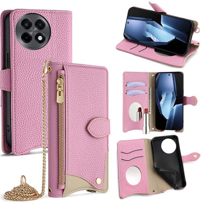 Crossbody Chain Fishtail Litchi Leather Phone Case, For OnePlus Ace 5 / Ace 5 Pro, For OnePlus Ace 3 Pro, For OnePlus Nord N200 5G