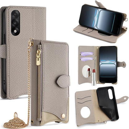 Crossbody Chain Fishtail Litchi Leather Phone Case, For OnePlus Ace 6, For OnePlus 15, For OnePlus Ace 5 Ultra / Nord 5, For OnePlus Nord CE5 / Ace 5 Racing