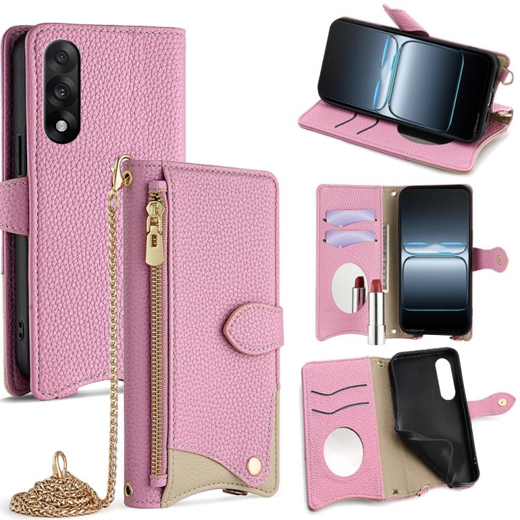 Crossbody Chain Fishtail Litchi Leather Phone Case, For OnePlus Ace 6, For OnePlus 15, For OnePlus Ace 5 Ultra / Nord 5, For OnePlus Nord CE5 / Ace 5 Racing
