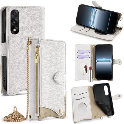 Crossbody Chain Fishtail Litchi Leather Phone Case, For OnePlus Ace 6, For OnePlus 15, For OnePlus Ace 5 Ultra / Nord 5, For OnePlus Nord CE5 / Ace 5 Racing