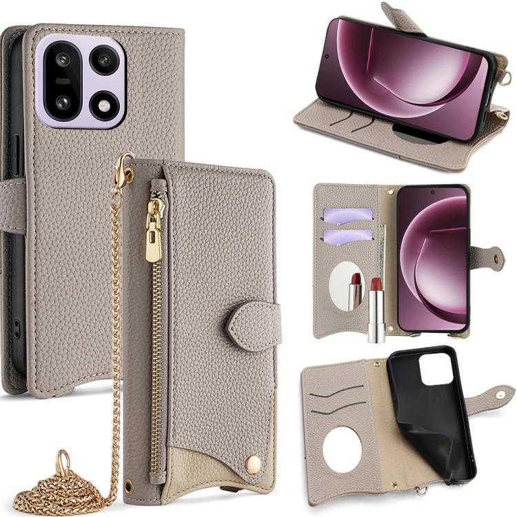 Crossbody Chain Fishtail Litchi Leather Phone Case, For OnePlus Ace 6, For OnePlus 15, For OnePlus Ace 5 Ultra / Nord 5, For OnePlus Nord CE5 / Ace 5 Racing