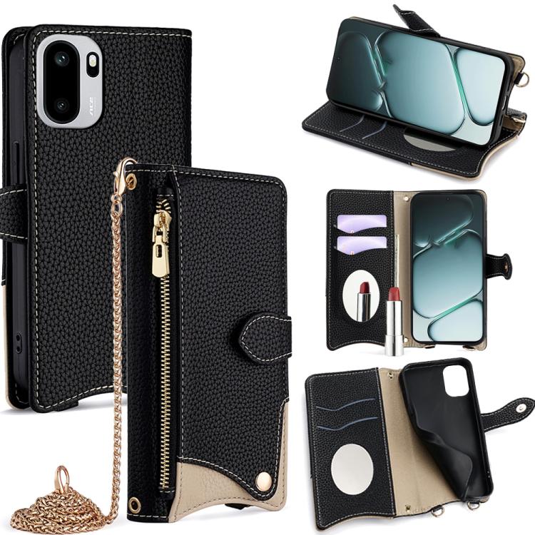 Crossbody Chain Fishtail Litchi Leather Phone Case, For OnePlus Ace 6, For OnePlus 15, For OnePlus Ace 5 Ultra / Nord 5, For OnePlus Nord CE5 / Ace 5 Racing