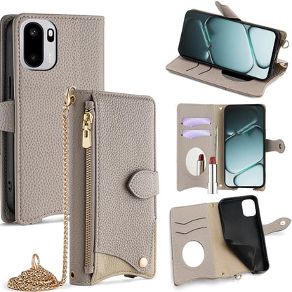 Crossbody Chain Fishtail Litchi Leather Phone Case, For OnePlus Ace 6, For OnePlus 15, For OnePlus Ace 5 Ultra / Nord 5, For OnePlus Nord CE5 / Ace 5 Racing