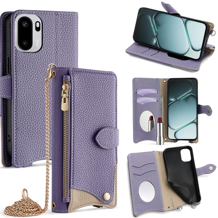 Crossbody Chain Fishtail Litchi Leather Phone Case, For OnePlus Ace 6, For OnePlus 15, For OnePlus Ace 5 Ultra / Nord 5, For OnePlus Nord CE5 / Ace 5 Racing