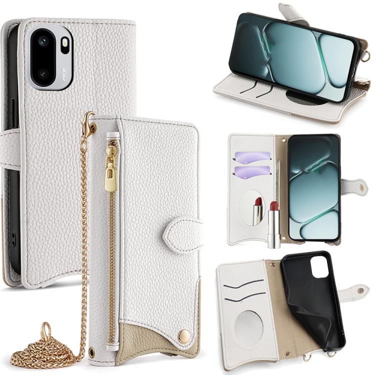 Crossbody Chain Fishtail Litchi Leather Phone Case, For OnePlus Ace 6, For OnePlus 15, For OnePlus Ace 5 Ultra / Nord 5, For OnePlus Nord CE5 / Ace 5 Racing
