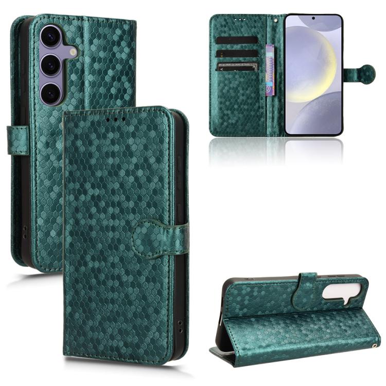 Honeycomb Dot Texture Leather Phone Case, For Samsung Galaxy M36 5G, For Samsung Galaxy S25 FE 5G, For Samsung Galaxy S25 5G, For Samsung Galaxy S25+ 5G