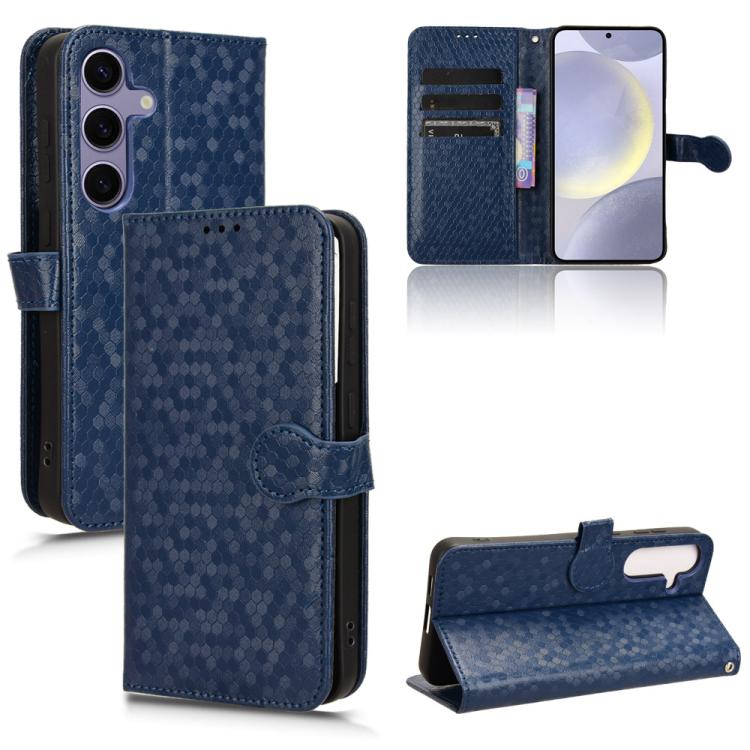 Honeycomb Dot Texture Leather Phone Case, For Samsung Galaxy M36 5G, For Samsung Galaxy S25 FE 5G, For Samsung Galaxy S25 5G, For Samsung Galaxy S25+ 5G