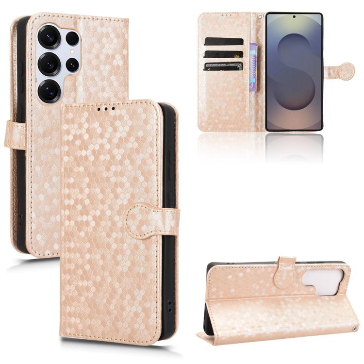 Honeycomb Dot Texture Leather Phone Case, For Samsung Galaxy S25 FE 5G, For Samsung Galaxy S25 5G, For Samsung Galaxy S25+ 5G, For Samsung Galaxy S25 Ultra 5G