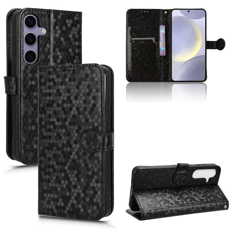 Honeycomb Dot Texture Leather Phone Case, For Samsung Galaxy M36 5G, For Samsung Galaxy S25 FE 5G, For Samsung Galaxy S25 5G, For Samsung Galaxy S25+ 5G