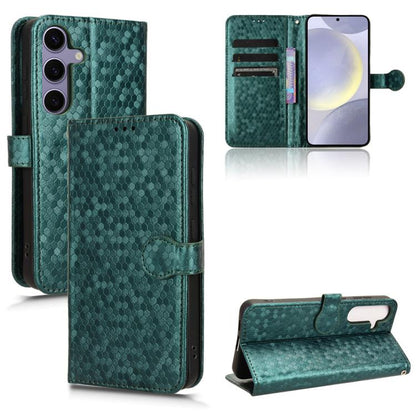 Honeycomb Dot Texture Leather Phone Case, For Samsung Galaxy M36 5G, For Samsung Galaxy S25 FE 5G, For Samsung Galaxy S25 5G, For Samsung Galaxy S25+ 5G