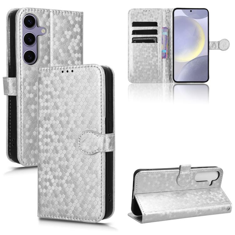 Honeycomb Dot Texture Leather Phone Case, For Samsung Galaxy M36 5G, For Samsung Galaxy S25 FE 5G, For Samsung Galaxy S25 5G, For Samsung Galaxy S25+ 5G