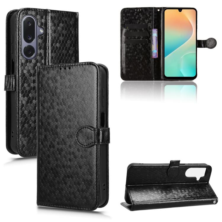 Honeycomb Dot Texture Leather Phone Case, For Samsung Galaxy S26+ 5G, For Samsung Galaxy S26 Ultra 5G, For Samsung Galaxy S26 5G, For Samsung Galaxy M36 5G