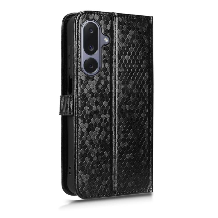 Honeycomb Dot Texture Leather Phone Case, For Samsung Galaxy M36 5G, For Samsung Galaxy S25 FE 5G, For Samsung Galaxy S25 5G, For Samsung Galaxy S25+ 5G