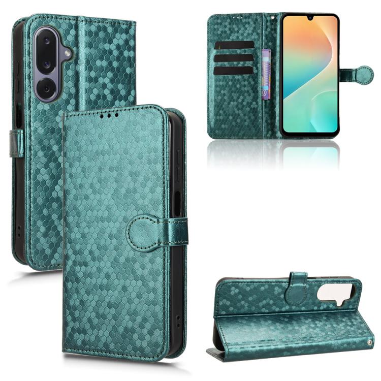 Honeycomb Dot Texture Leather Phone Case, For Samsung Galaxy M36 5G, For Samsung Galaxy S25 FE 5G, For Samsung Galaxy S25 5G, For Samsung Galaxy S25+ 5G