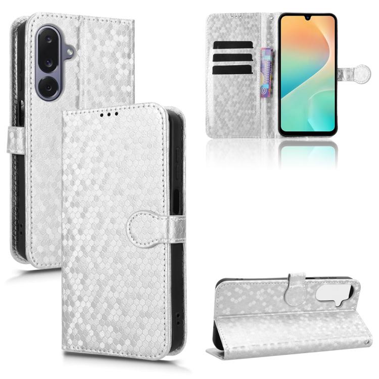Honeycomb Dot Texture Leather Phone Case, For Samsung Galaxy M36 5G, For Samsung Galaxy S25 FE 5G, For Samsung Galaxy S25 5G, For Samsung Galaxy S25+ 5G