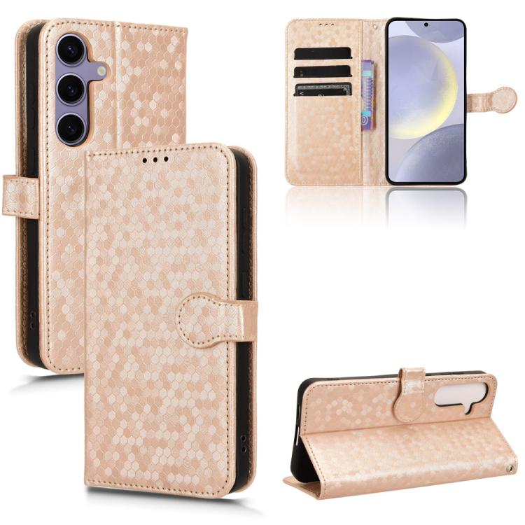 Honeycomb Dot Texture Leather Phone Case, For Samsung Galaxy S26+ 5G, For Samsung Galaxy S26 Ultra 5G, For Samsung Galaxy S26 5G, For Samsung Galaxy M36 5G