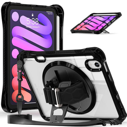 Rotation Grip Holder TPU Hybrid Clear PC Tablet Case, For iPad 2025 / 2022, For iPad mini 2024 / mini 6, For iPad 10.2 2021 / 2020 / 2019