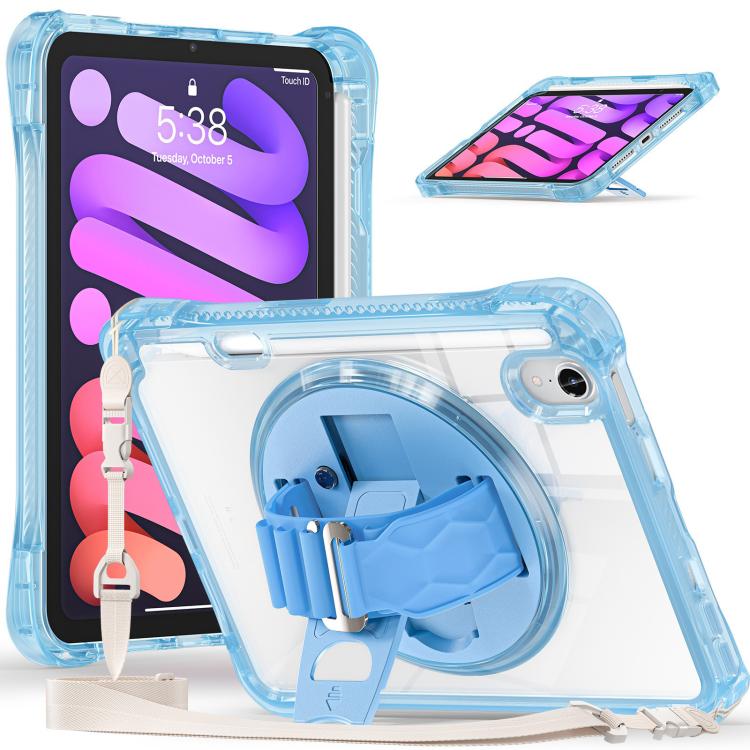 Rotation Grip Holder TPU Hybrid Clear PC Tablet Case, For iPad 2025 / 2022, For iPad mini 2024 / mini 6, For iPad 10.2 2021 / 2020 / 2019