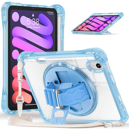 Rotation Grip Holder TPU Hybrid Clear PC Tablet Case, For iPad 2025 / 2022, For iPad mini 2024 / mini 6, For iPad 10.2 2021 / 2020 / 2019