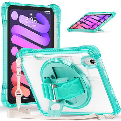 Rotation Grip Holder TPU Hybrid Clear PC Tablet Case, For iPad 2025 / 2022, For iPad mini 2024 / mini 6, For iPad 10.2 2021 / 2020 / 2019