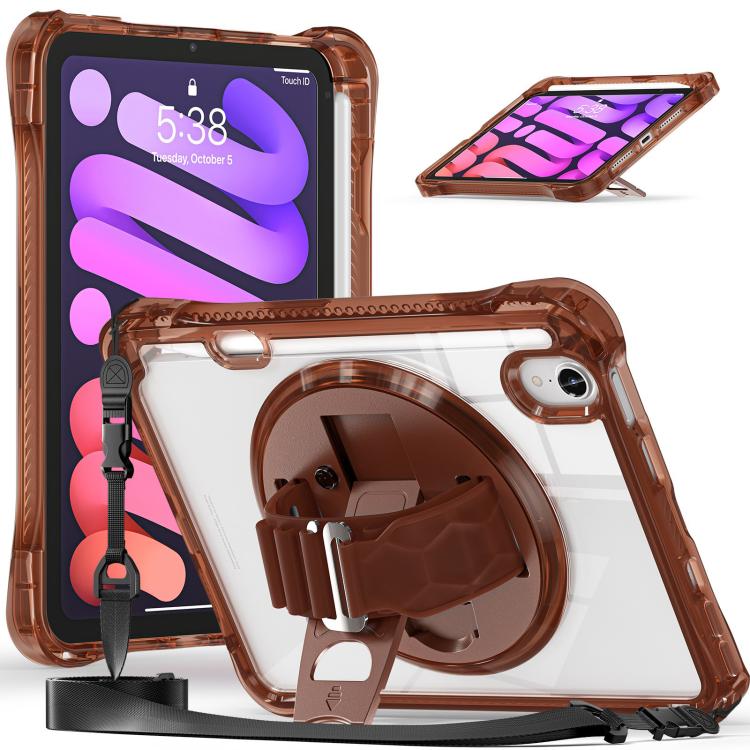 Rotation Grip Holder TPU Hybrid Clear PC Tablet Case, For iPad 2025 / 2022, For iPad mini 2024 / mini 6, For iPad 10.2 2021 / 2020 / 2019