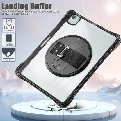 Rotation Grip Holder TPU Hybrid Clear PC Tablet Case, For iPad Air 13 2026 / 2025 / 2024, For iPad Air 11 2026 / 2025 / 2024, For iPad Pro 13 2025 / 2024, For iPad Pro 11 2025 / 2024