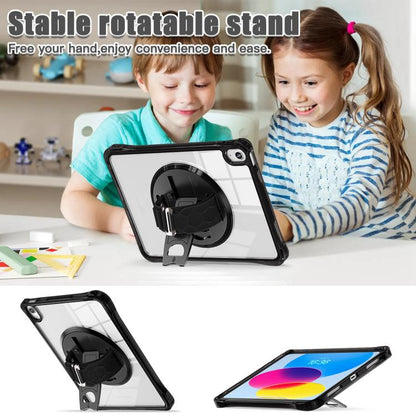 Rotation Grip Holder TPU Hybrid Clear PC Tablet Case, For iPad 2025 / 2022, For iPad mini 2024 / mini 6, For iPad 10.2 2021 / 2020 / 2019