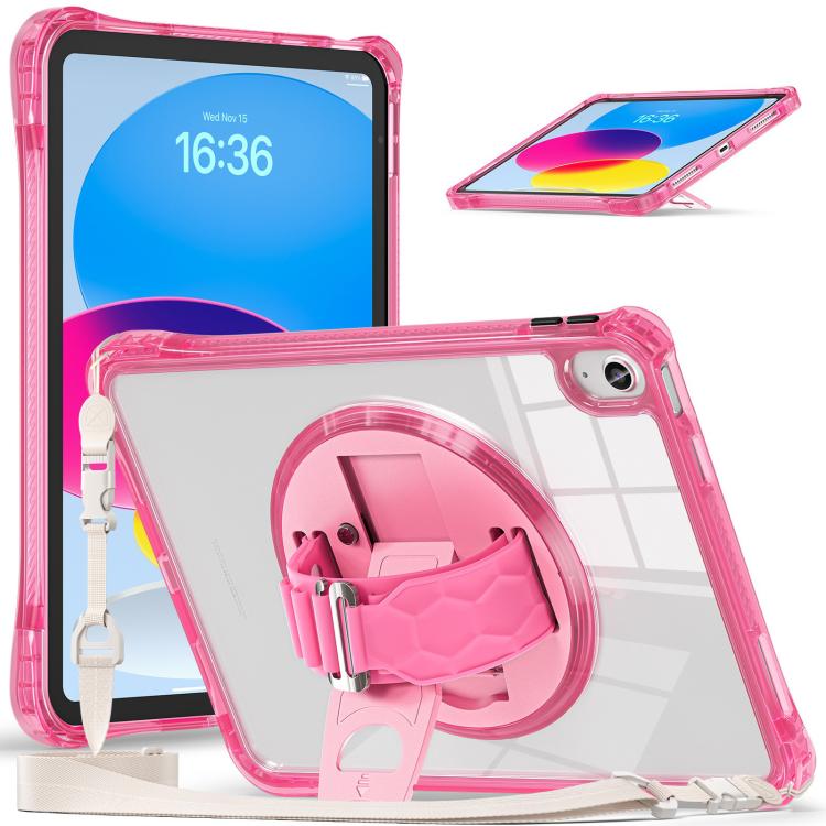 Rotation Grip Holder TPU Hybrid Clear PC Tablet Case, For iPad 2025 / 2022, For iPad mini 2024 / mini 6, For iPad 10.2 2021 / 2020 / 2019