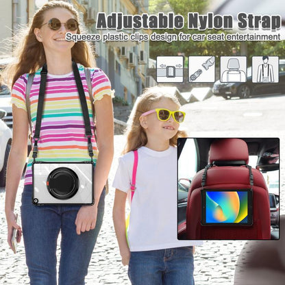 Rotation Ring Handle TPU Hybrid Clear PC Tablet Case, For iPad 10th Gen 10.9 2022, For iPad mini 2024 / mini 6, For iPad 10.2 2021 / 2020 / 2019