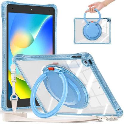 Rotation Ring Handle TPU Hybrid Clear PC Tablet Case, For iPad Air 13 2025 / 2024, For iPad mini 2024 / mini 6, For iPad 10.2 2021 / 2020 / 2019