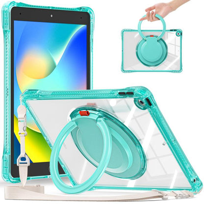 Rotation Ring Handle TPU Hybrid Clear PC Tablet Case, For iPad Air 13 2025 / 2024, For iPad mini 2024 / mini 6, For iPad 10.2 2021 / 2020 / 2019