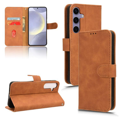 Skin Feel Magnetic Flip Leather Phone Case, For Samsung Galaxy S25+ 5G, For Samsung Galaxy S25 Ultra 5G