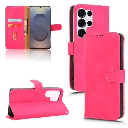 Skin Feel Magnetic Flip Leather Phone Case, For Samsung Galaxy S25+ 5G, For Samsung Galaxy S25 Ultra 5G