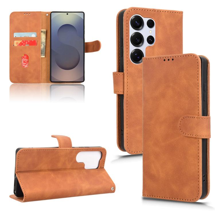 Skin Feel Magnetic Flip Leather Phone Case, For Samsung Galaxy S25 Edge 5G, For Samsung Galaxy S25 5G, For Samsung Galaxy S25+ 5G, For Samsung Galaxy S25 Ultra 5G