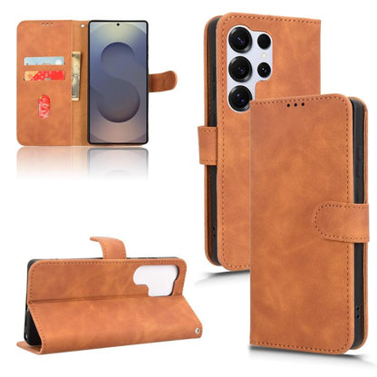 Skin Feel Magnetic Flip Leather Phone Case, For Samsung Galaxy S25 Edge 5G, For Samsung Galaxy S25 5G, For Samsung Galaxy S25+ 5G, For Samsung Galaxy S25 Ultra 5G