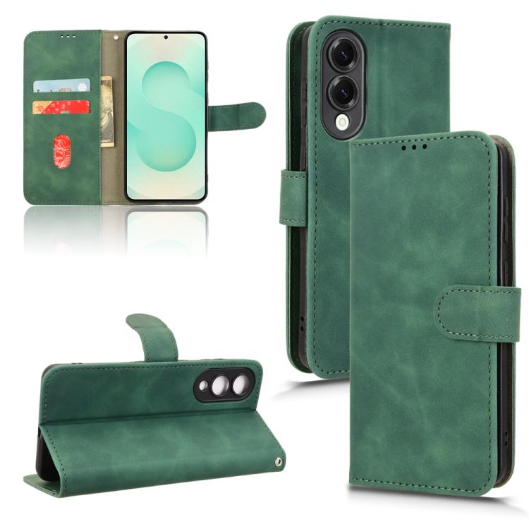 Skin Feel Magnetic Flip Leather Phone Case, For Samsung Galaxy S25 Edge 5G, For Samsung Galaxy S25 5G, For Samsung Galaxy S25+ 5G, For Samsung Galaxy S25 Ultra 5G