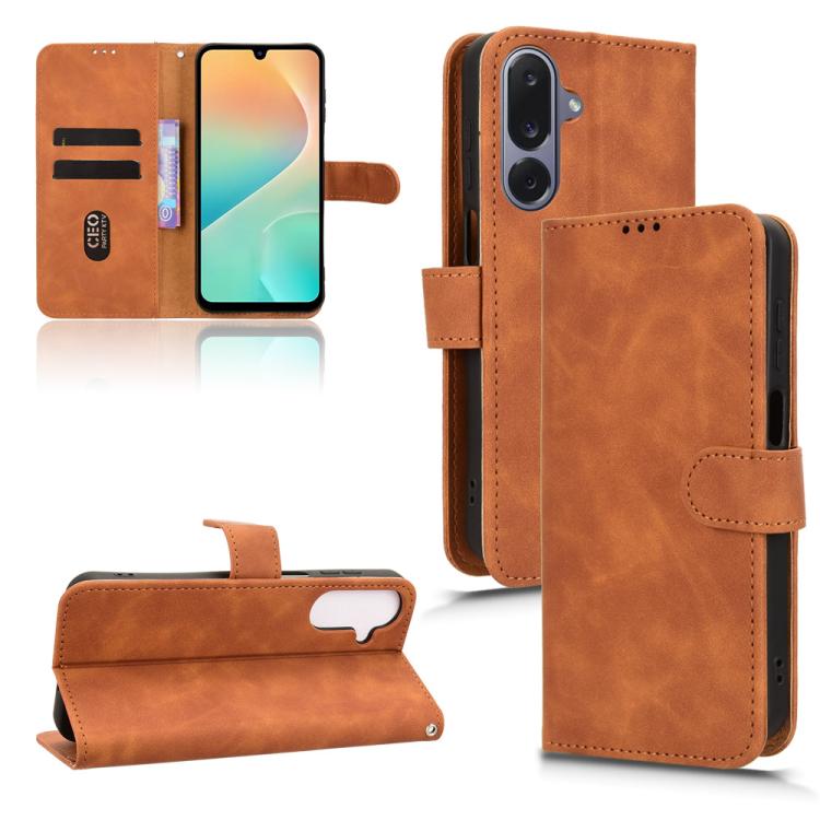 Skin Feel Magnetic Flip Leather Phone Case, For Samsung Galaxy S26+ 5G, For Samsung Galaxy S26 5G, For Samsung Galaxy S25 FE 5G, For Samsung Galaxy M36 5G